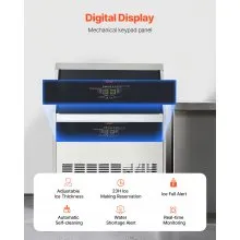 Commercial Ice Maker Freestanding Cabinet Machine 440lbs/24H 160 Ice Cubes