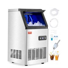 Commercial Ice Maker Freestanding Cabinet Machine 100lbs/24H 36 Ice Cubes