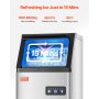 VEVOR Commercial Ice Maker Freestanding Cabinet Machine 100lbs/24H 36 Ice Cubes