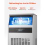 Commercial Ice Maker Freestanding Cabinet Machine 265lbs/24H 108 Ice Cubes