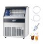 VEVOR 300lbs/24H Commercial Ice Maker, 126 Ice Cubes in 15 Minutes, Freestanding Ice Maker Machine with 88lbs Large Storage Capacity for Bar Office Restaurant, with LED Digital Display & Self-Cleaning