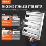 VEVOR 19.5Wx19.5H Inch Commercial Hood Filter Range Hood Baffle Stainless Steel