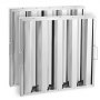 VEVOR 19.5Wx19.5H Inch Commercial Hood Filter Range Hood Baffle Stainless Steel