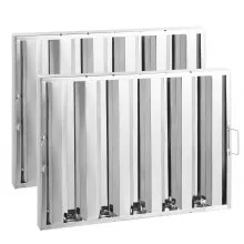 VEVOR 24.5Wx19.5H Inch Commercial Hood Filter Range Hood Baffle Stainless Steel
