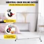VEVOR Z Rack, Industrial Grade Z Base Garment Rack, Height Adjustable Rolling Z Rack, Sturdy Steel Z Base Clothing Rack w/Lockable Casters for Home Garment Store Display Commercial Use (Silver)