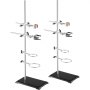 VEVOR lab stand with adjustable clamps and sturdy black base, perfect for laboratory experiments.