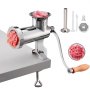 VEVOR Heavy Duty Meat Grinder Manual Sausage Filler Stainless Steel with Clamp