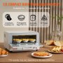 VEVOR Steam Oven Toaster, 12L Countertop Convection Oven, 1300W 5 In 1 Steam Toaster Oven, 7 Cooking Modes Air Fryer Convection Oven Combo with Baking Grill, Ash Tray for Sandwich, Bread, Pizza