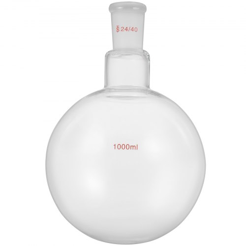 VEVOR Glass Organic Chemistry Kit 13pcs Distillation Kit 24/40 Joints Distillation Apparatus Borosilicate Glass Lab Glassware Kit w/ 1000ml Round Bottom Flask for Distillations Separation Purification