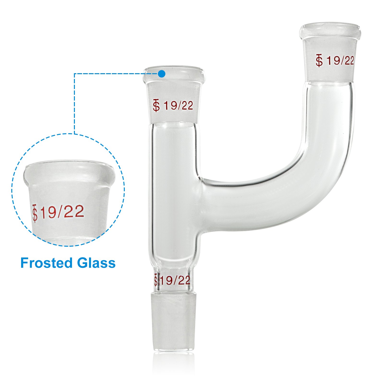 VEVOR 19/22 15PCS Advanced Organic Chemistry Glassware Kit Laboratory Glass Unit