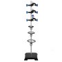 VEVOR laboratory stand set with adjustable clamps and rings on a sturdy base.