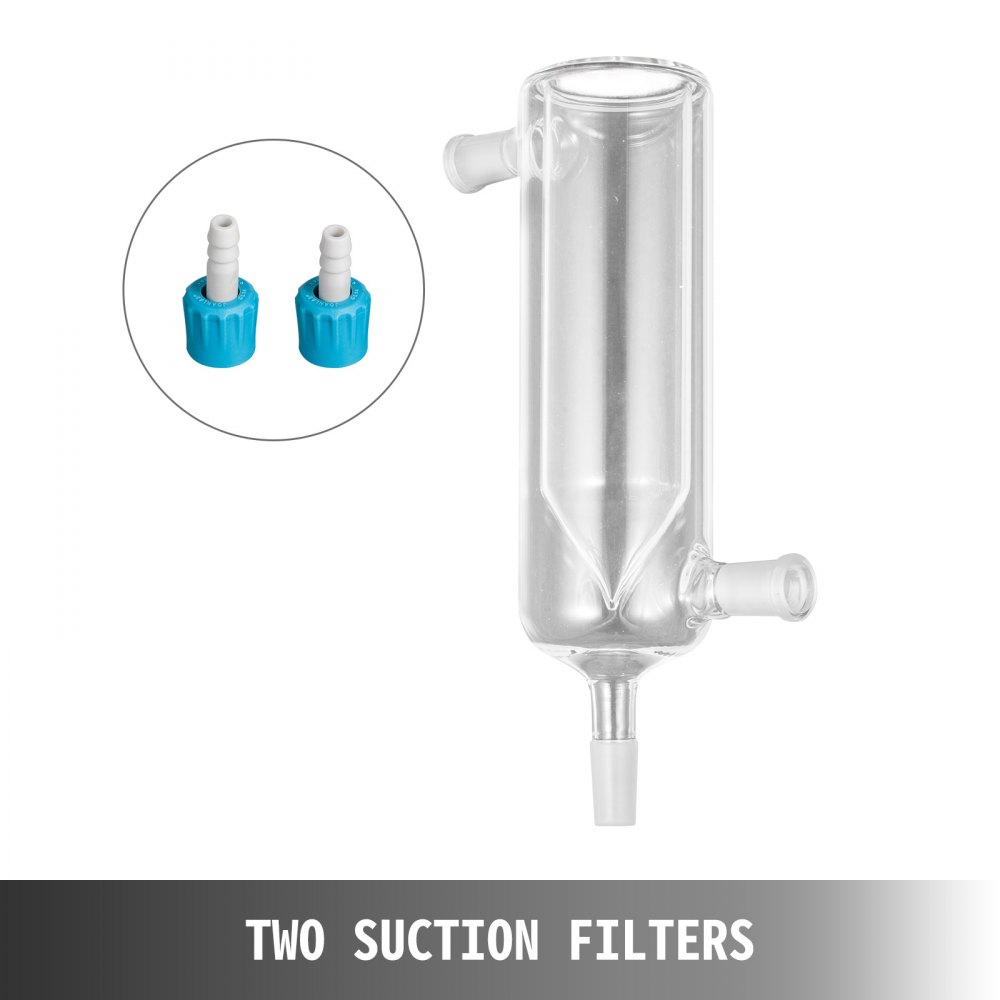 24/40 100mm Cold Trap Main Body Length 300mm Female Joint Connector Double-layer