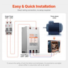 3 Phase Converter 15HP 53A 220V Single to 3 Phase 220V-240V Input/Output