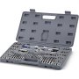 60-Piece Tap & Die Set Metric + Imperial Screw Thread Drill Kit with Pitch Gauge
