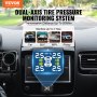 VEVOR RV Tire Pressure Monitoring System Real Time Trailer TPMS 4 Sensors