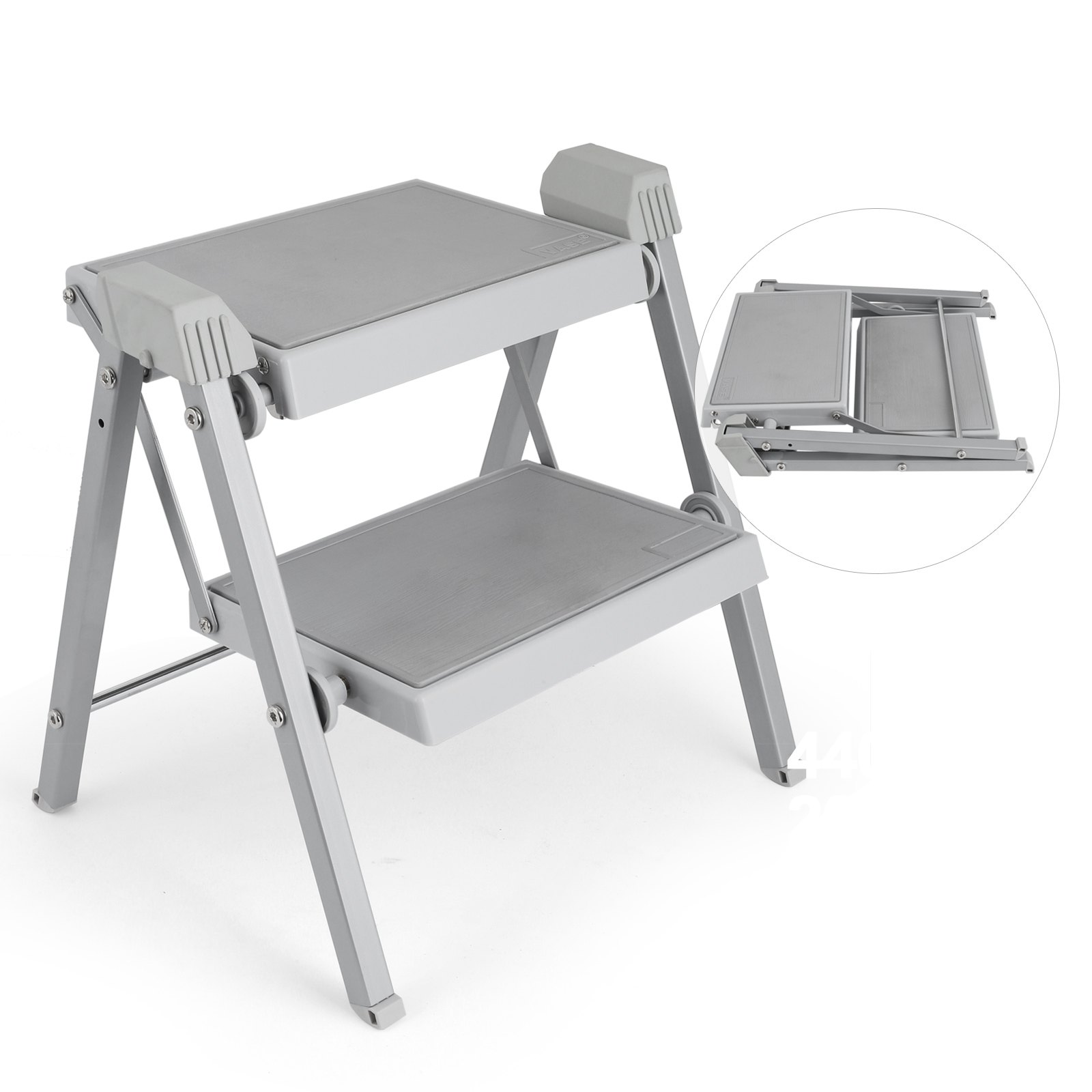 Double Folding Caravan Step Portable Accessories Ladder Camper Trailer Parts