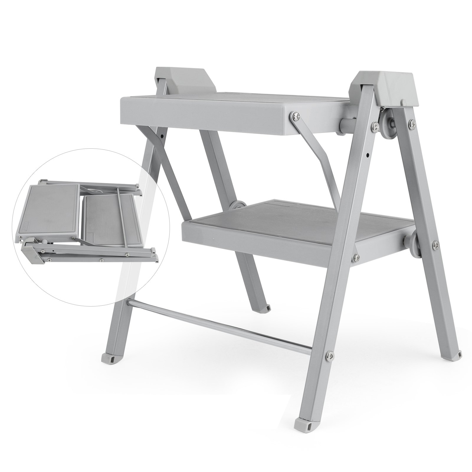 Double Folding Caravan Step Portable Accessories Ladder Camper Trailer Parts