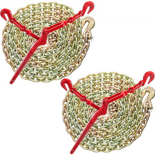 VEVOR Lever Chain Load Binder Kit 5/16"-3/8", 20' G80 Chain 18075lbs Breaking