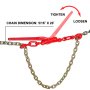 VEVOR Lever Chain Load Binder Kit 5/16"-3/8", 20' G80 Chain 18075lbs Breaking