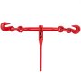 red VEVOR ratchet binders with hooks for cargo securing.