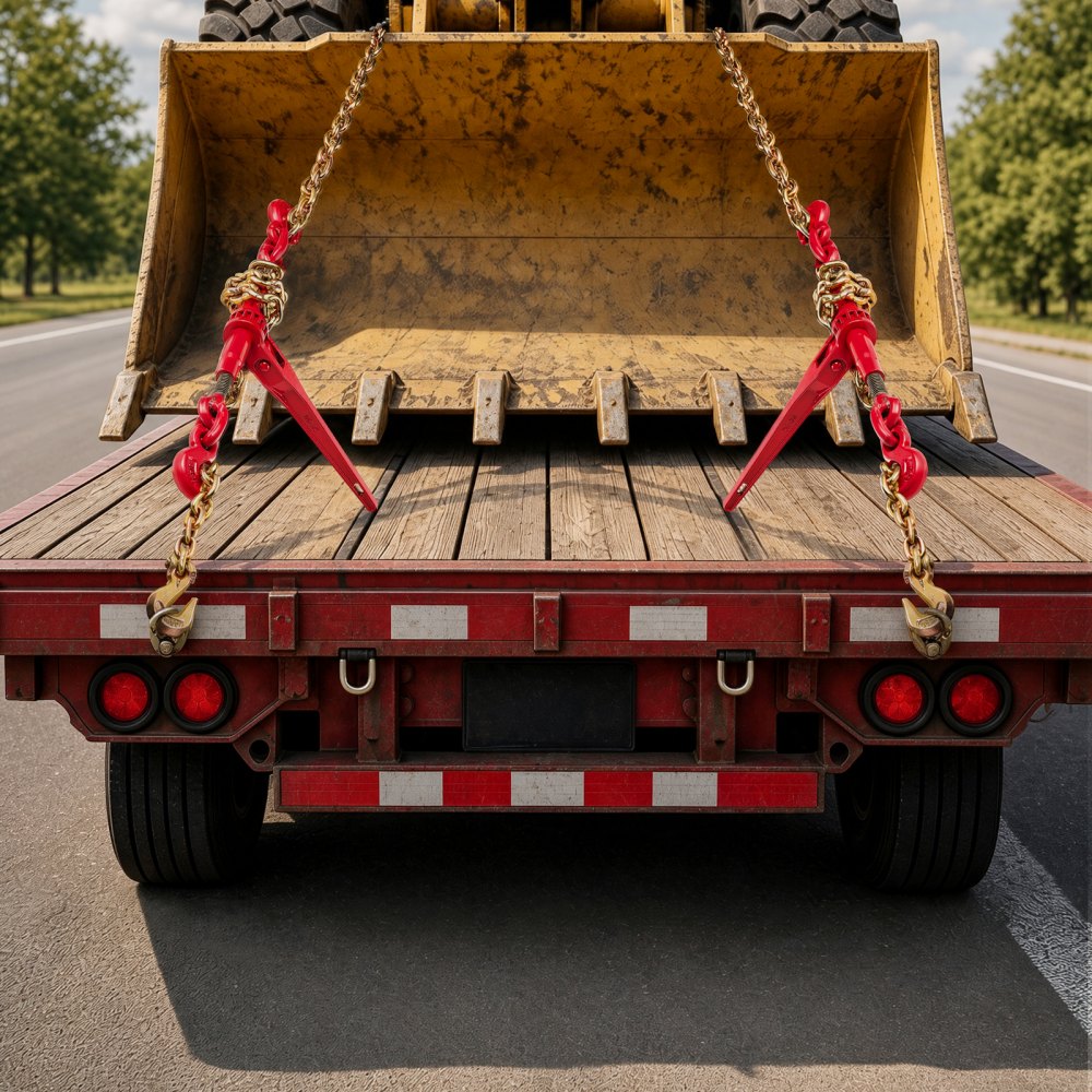VEVOR Chain and Binder Kit 3/8in-1/2in, Ratchet Load Binders 9215lbs Working Strength, Ratchet Binders and Chains, 3/8in x 10ft Chains with G70 Hooks, for Truck, Tie Down, Hauling, Towing
