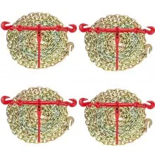 VEVOR Chain and Binder Kit Ratchet Load Binder 3/8in-1/2in 10ft Chains Hauling