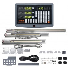 VEVOR Digital Readout 16'' & 18'' & 38'' Linear Scale 3 Axis DRO Display Kit