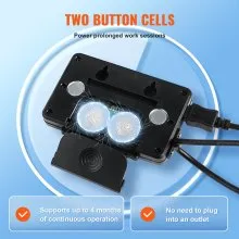 VEVOR Digital Readout, 6'' & 12'' & 24'', Linear Scale 3 Axis DRO Display Kit with L-Shaped Brackets Z-Shaped Brackets Thickened Plates Screws Button Cells