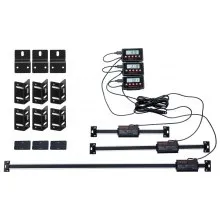 VEVOR Digital Readout, 6'' & 12'' & 24'', Linear Scale 3 Axis DRO Display Kit with L-Shaped Brackets Z-Shaped Brackets Thickened Plates Screws Button Cells