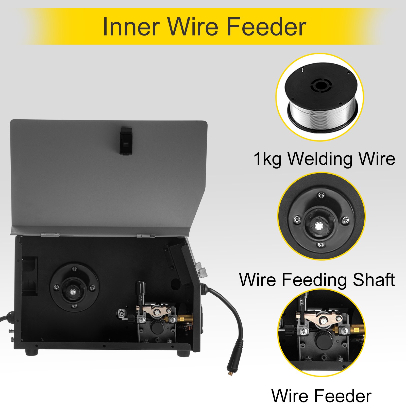 VEVOR MIG Welder Welding Machine 160A Flux Core 6 in 1 TIG/ MMA Aluminum Welding