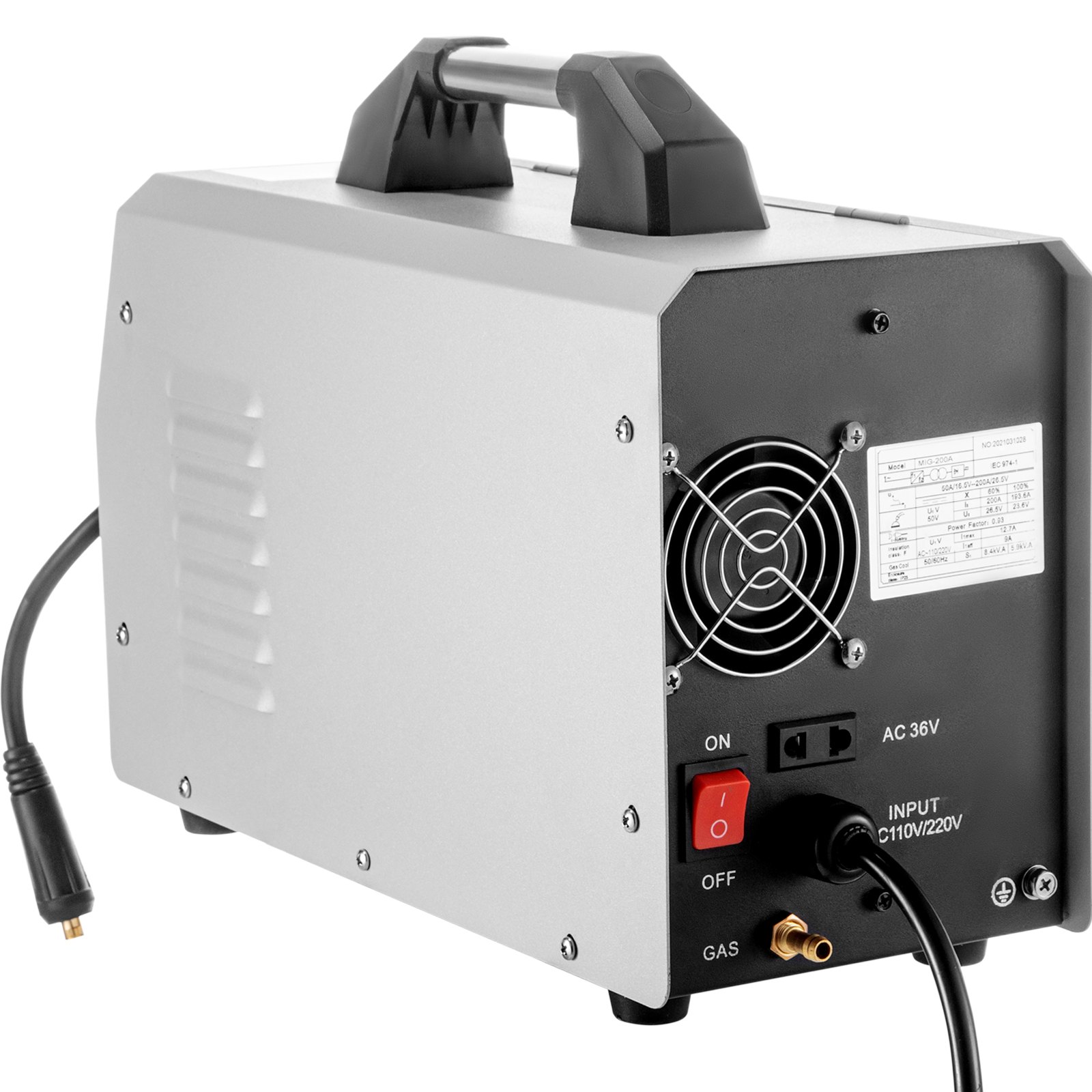 VEVOR MIG Welder Welding Machine 200A Flux Core 6 in 1 TIG/ MMA Aluminum Welding