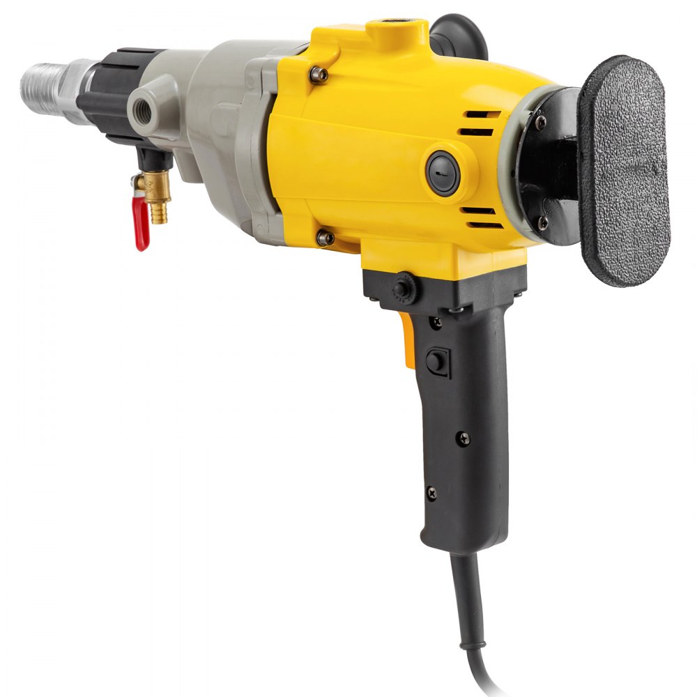 VEVOR Diamond Core Drill, 2180W 7'/180 mm, 1600RPM Variable Speed Core Drill Rig with Portable Case, Handheld Drilling Machine for Hard Stone, Concrete, Marble, Granite, Brick