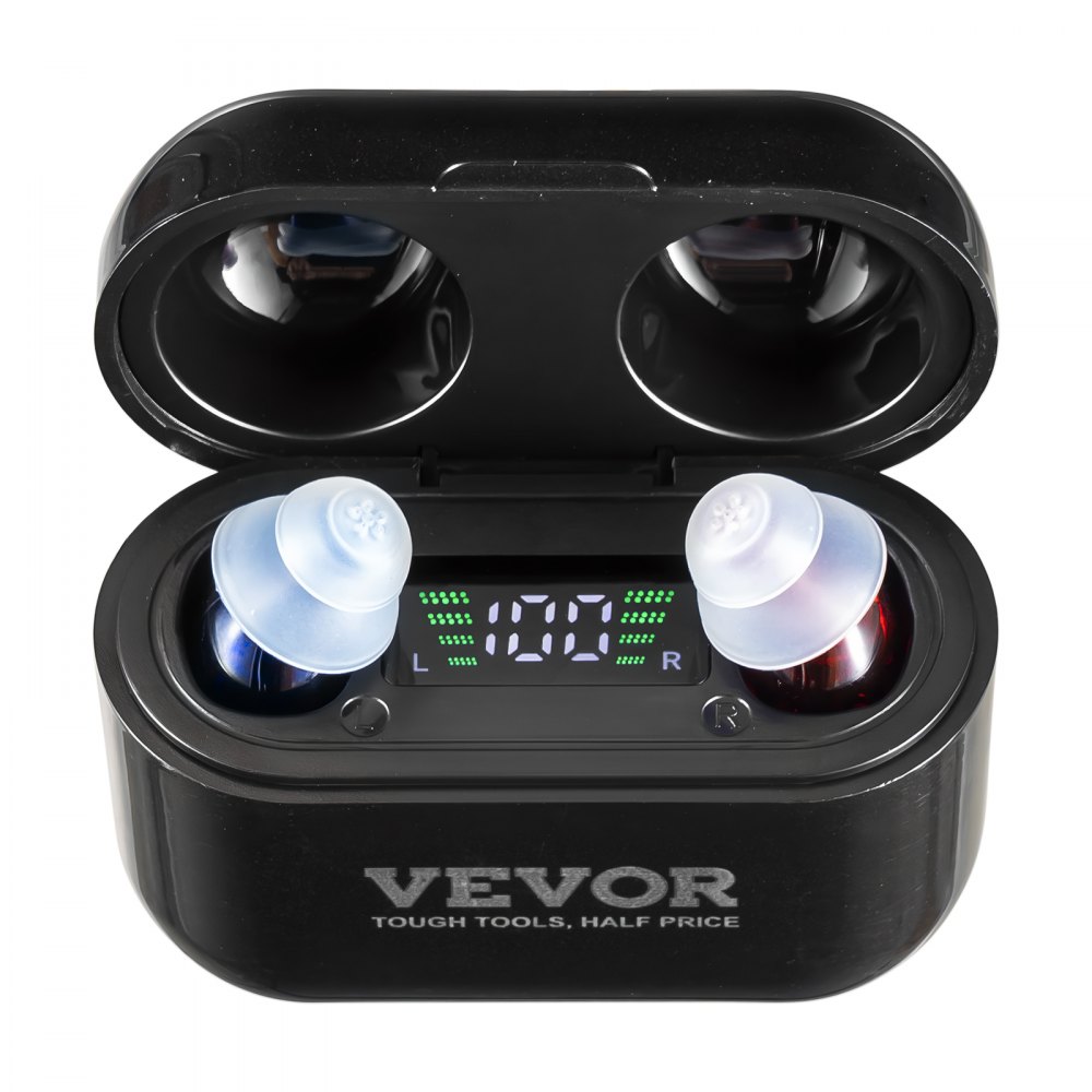 VEVOR Hearing Aids for Senior Rechargeable Hearing Amplifiers & 8 Pair Ear Domes