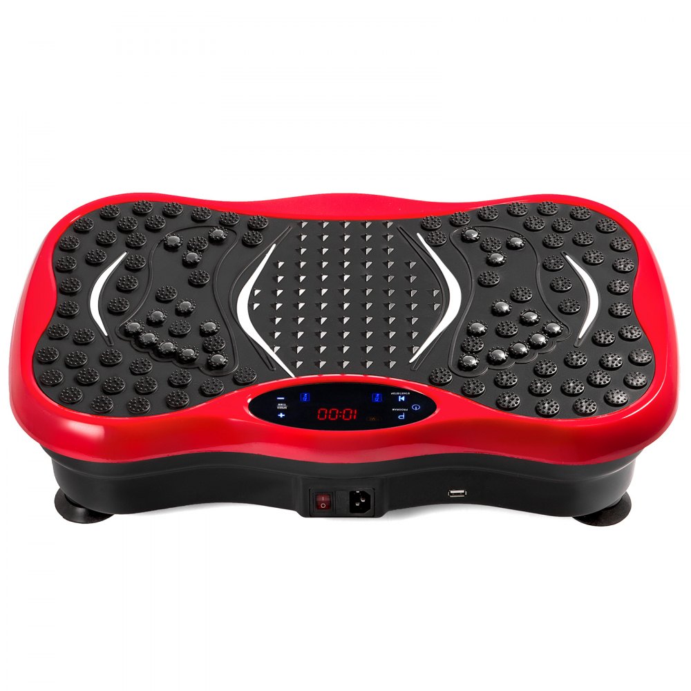 VEVOR Vibration Plate Exercise Machine,Whole Body Exercise Vibration Fitness Platform,350Lbs LCD 3 Levels Massage Remote Bluetooth USB Music Intelligent Watch, Fitness Vibration Machine