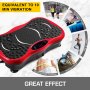 VEVOR Vibration Plate Exercise Machine,Whole Body Exercise Vibration Fitness Platform,350Lbs LCD 3 Levels Massage Remote Bluetooth USB Music Intelligent Watch, Fitness Vibration Machine