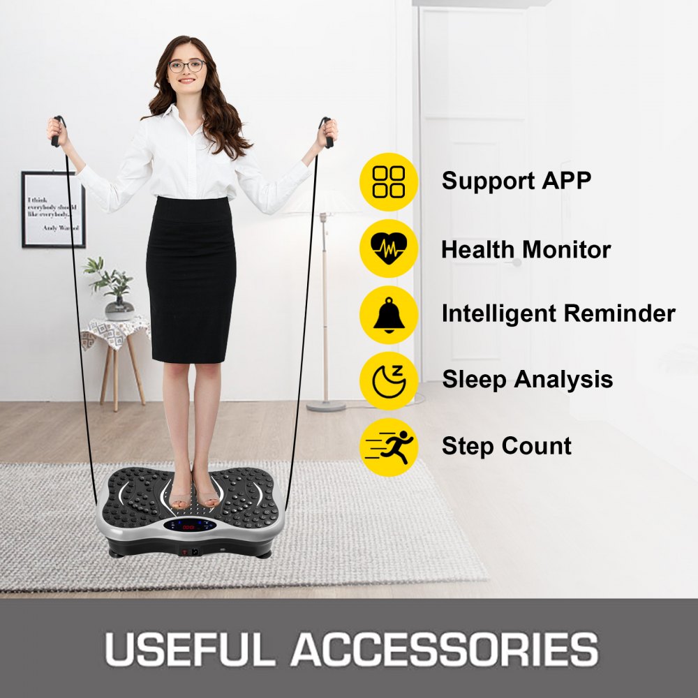 Vibration Machine Exercise Vibrating Plate Platform Trainer Fitness Body Shaper