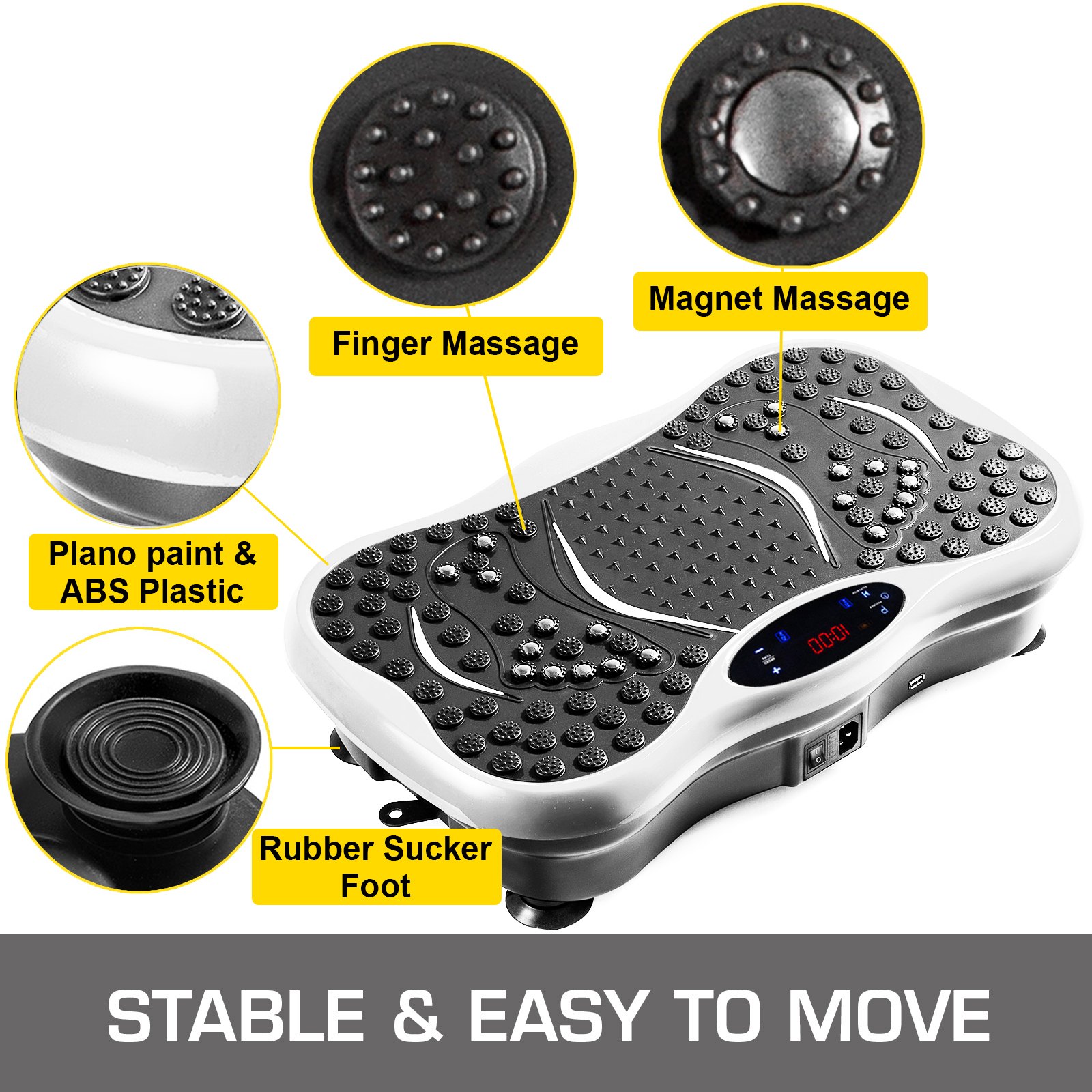 Vibration Platform Plate Whole Body Vibration Office USB Player 180 Speed Level
