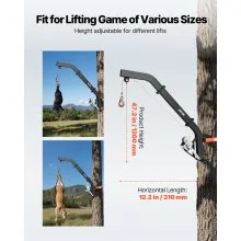 VEVOR Tree Mounted Deer Hoist 353 lbs Game Hoist Winch Lift with Gambrel & Winch