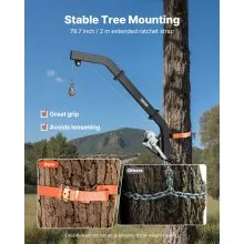 VEVOR Tree Mounted Deer Hoist 353 lbs Game Hoist Winch Lift with Gambrel & Winch