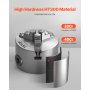 VEVOR 3-Jaw Lathe Chuck, 3 Inch (80 mm), Self-Centering Chuck, 0.08-2.48 in (2-63 mm) Clamping Range with T-key Fixing Screws Reversible Jaws, HT300 Material, Internal External for Wood Metal Lathe