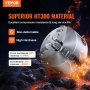 VEVOR 3-jaw lathe chuck with ht300 material, non-deformable, high hardness, 20cr, and 40cr properties.