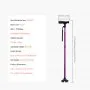 VEVOR Walking Cane for Man Woman, Folding Walking Stick with 8-Level Adjustable Height, 4-Pronged Pivoting Base, Lightweight & Portable Aluminum Mobility Aid for Senior Adults, 250LBS Loading (Purple)