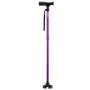 Bastón VEVOR para hombre y mujer, plegable, con altura ajustable de 8 niveles y base pivotante de 4 puntas, ligero y portátil, de aluminio, ideal para personas mayores, con capacidad de carga de 113 kg (morado).