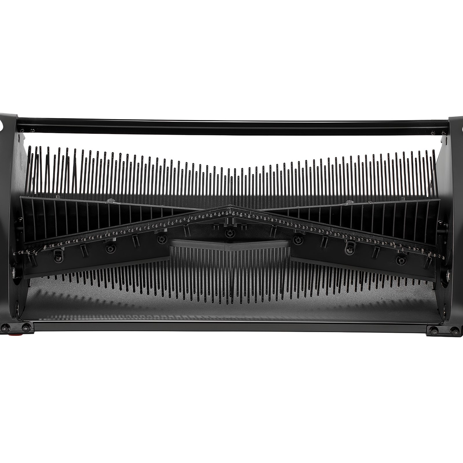 VEVOR 3 Packs Lawn Sweeper Brush Replacement, Compatible with VEVOR 66 cm Lawn & Leaf Collector Sweepers, Yard Sweeper Brush Paddle with Durable V-Shaped Bristles for Easy Grass Leaf Cleanup