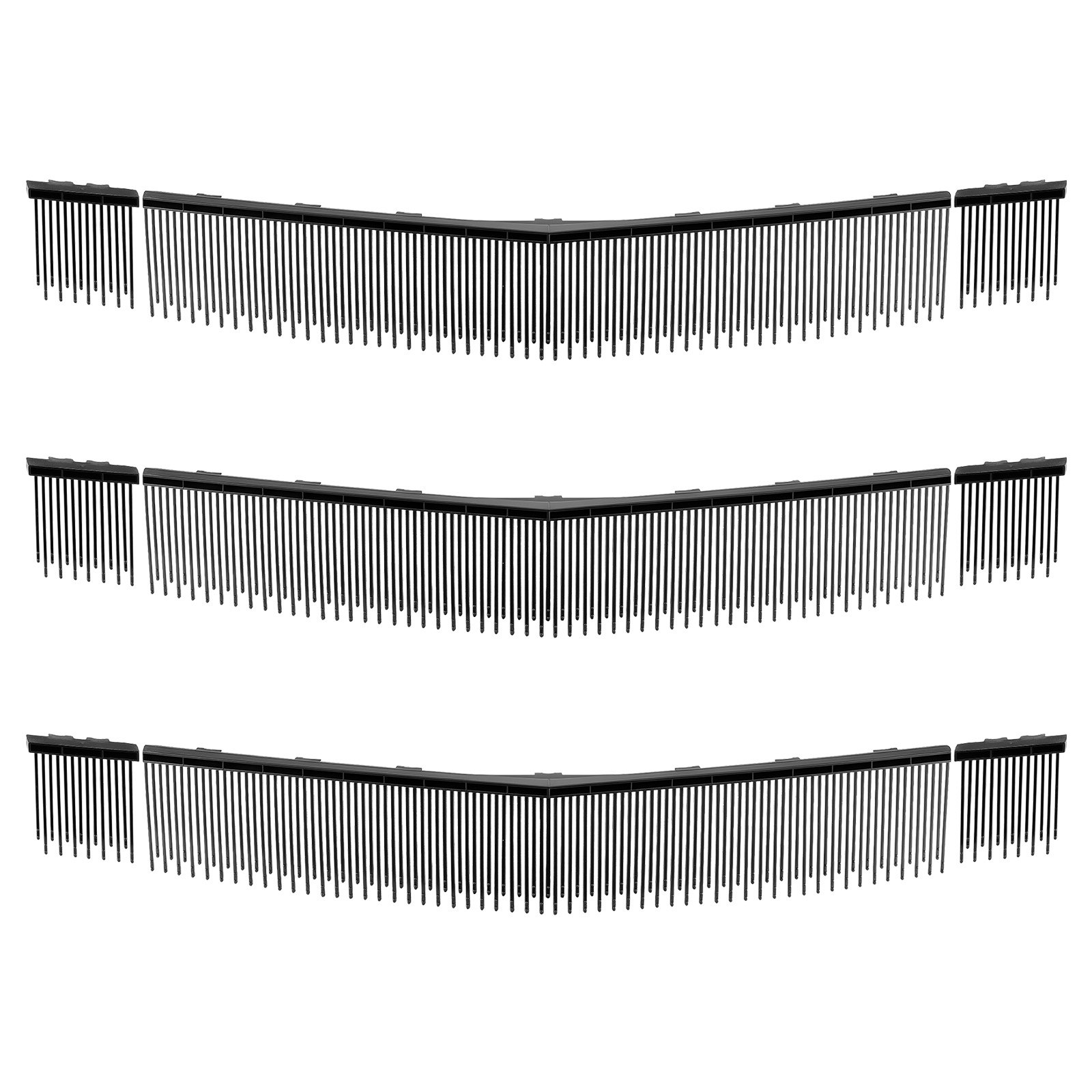 VEVOR 3 Packs Lawn Sweeper Brush Replacement, Compatible with VEVOR 76.2 cm Lawn & Leaf Collector Sweepers, Yard Sweeper Brush Paddle with Durable V-Shaped Bristles for Easy Grass Leaf Cleanup