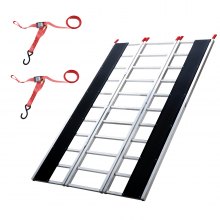 Rampa plegable de aluminio extra ancha de 85" x 54" de VEVOR con capacidad de carga de 1500 libras