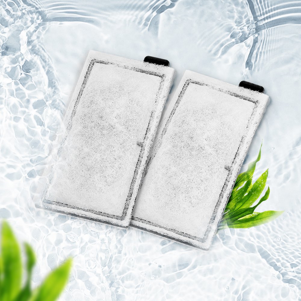 VEVOR Aquarium Filter Cotton, 8 PCS Fish Tank Replacement Filter Cartridges for 5 Gal Glass Aquarium , Fishbowl Accessories with Multi-Layer Filtration Easy Installation, for CL20 Models