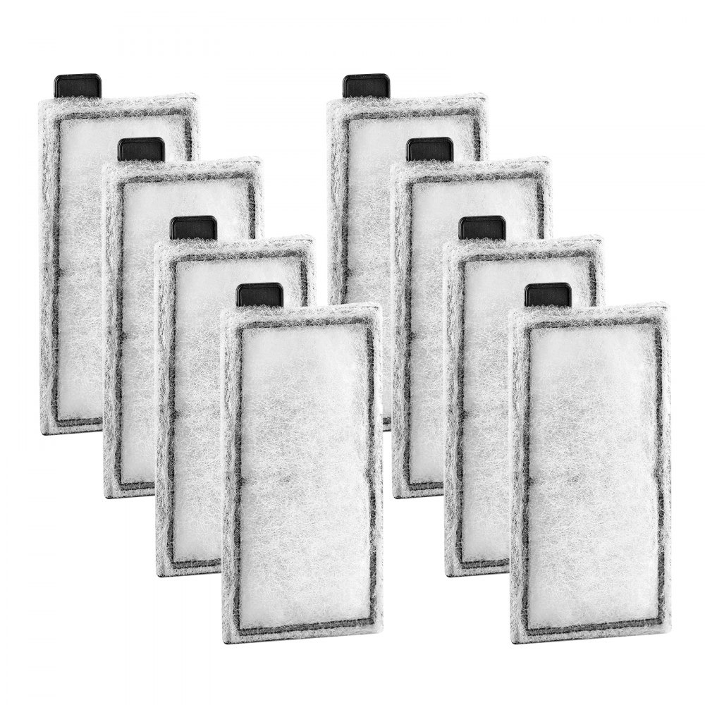 VEVOR Aquarium Filter Cotton, 8 PCS Fish Tank Replacement Filter Cartridges for 5 Gal Glass Aquarium , Fishbowl Accessories with Multi-Layer Filtration Easy Installation, for CL20 Models