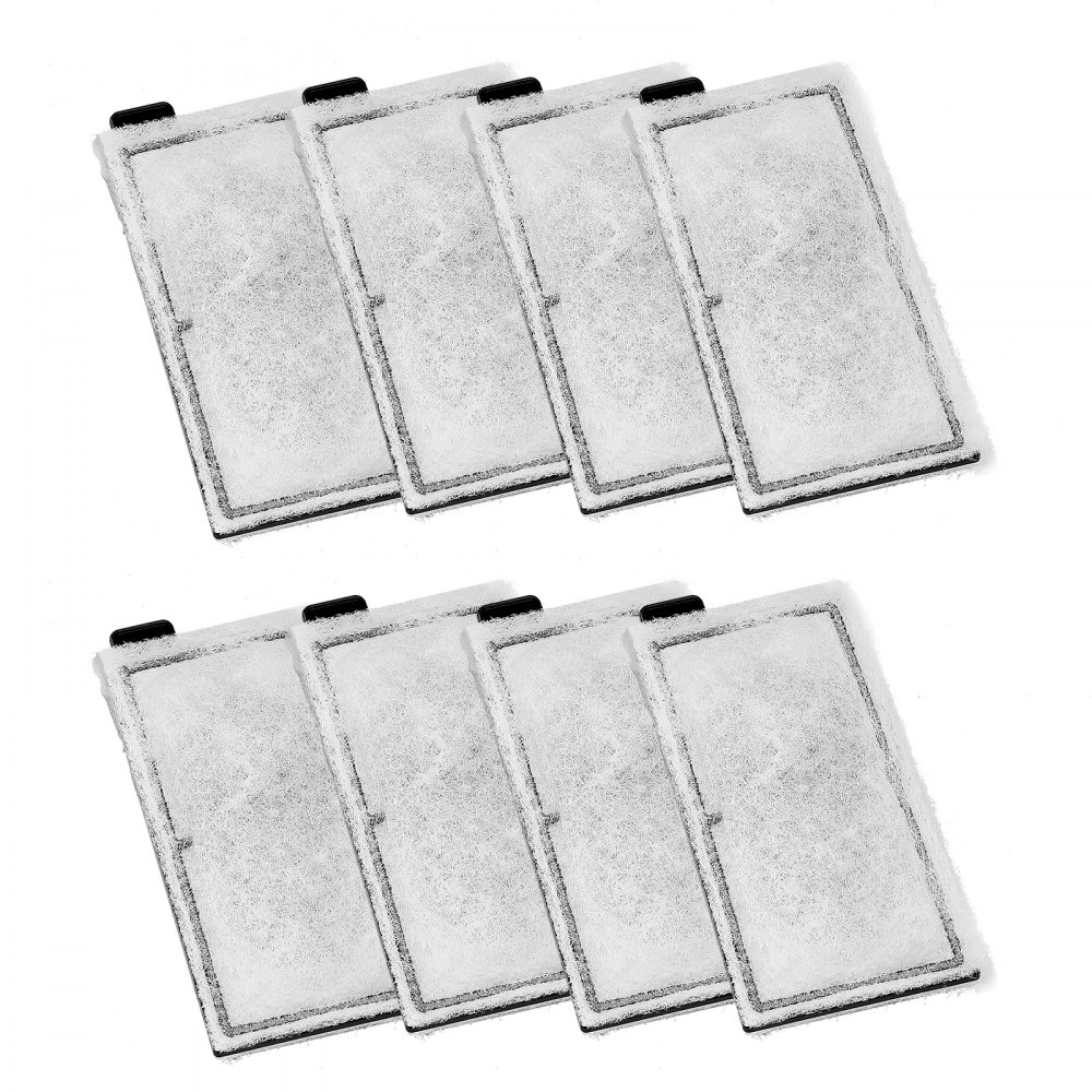 VEVOR Aquarium Filter Cotton, 8 PCS Fish Tank Replacement Filter Cartridges for 5 Gal Glass Aquarium , Fishbowl Accessories with Multi-Layer Filtration Easy Installation, for CL20 Models
