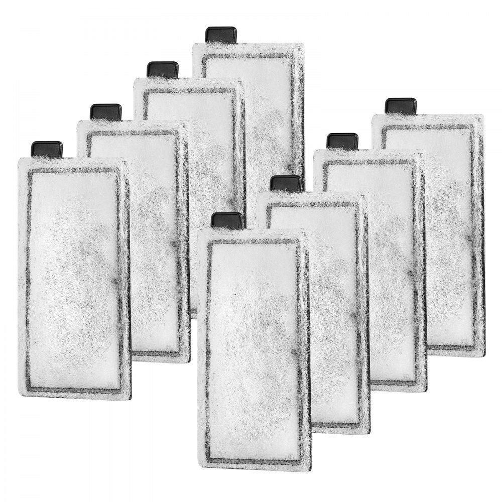 VEVOR Aquarium Filter Cotton, 8 PCS Fish Tank Replacement Filter Cartridges for 5 Gal Glass Aquarium , Fishbowl Accessories with Multi-Layer Filtration Easy Installation, for CL20 Models